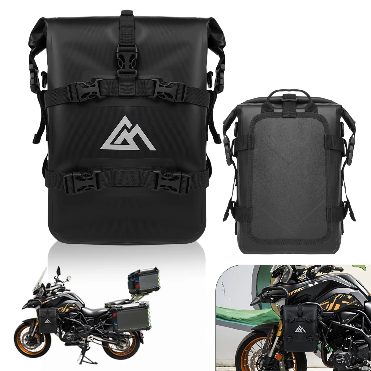 1/2PCS Motorcycle Bumpers Bag Waterproof 9L 13L 16L For BMW R1200GS R1250GS ADV For HONDA NC750X CB500X Tool Placement Bag