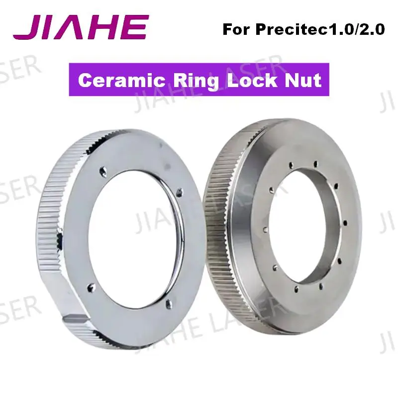 Precitec Ceramic Locking Ring Lock Nut for Precitec1.0/2.0 Tightening Ring Ceramic Holder Ring Replacement for Laser Cutter