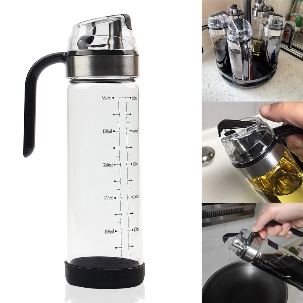 

Newest 550ml Creative Oil Spray Bottle BBQ Cooking Olive Oil Sprayer Kitchen Baking Spray Empty Bottle Vinegar Bottle Dispenser