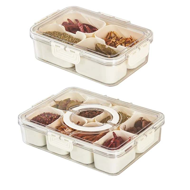 

Convenient Charcuterie Container with Lid and Handle Keep Your Snacks Freshes