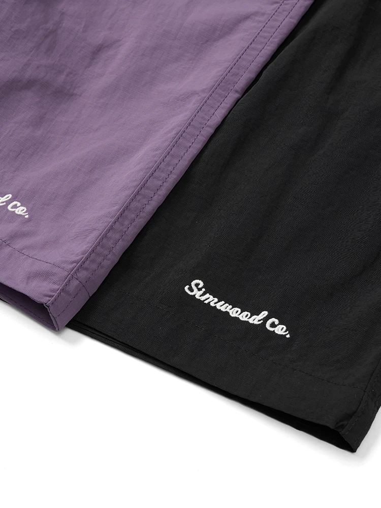 SIMWOOD 2024 Summer New  Oversize【Short Length】 Outdoor Board Shorts Men Casual Drawstring Elastic Shorts