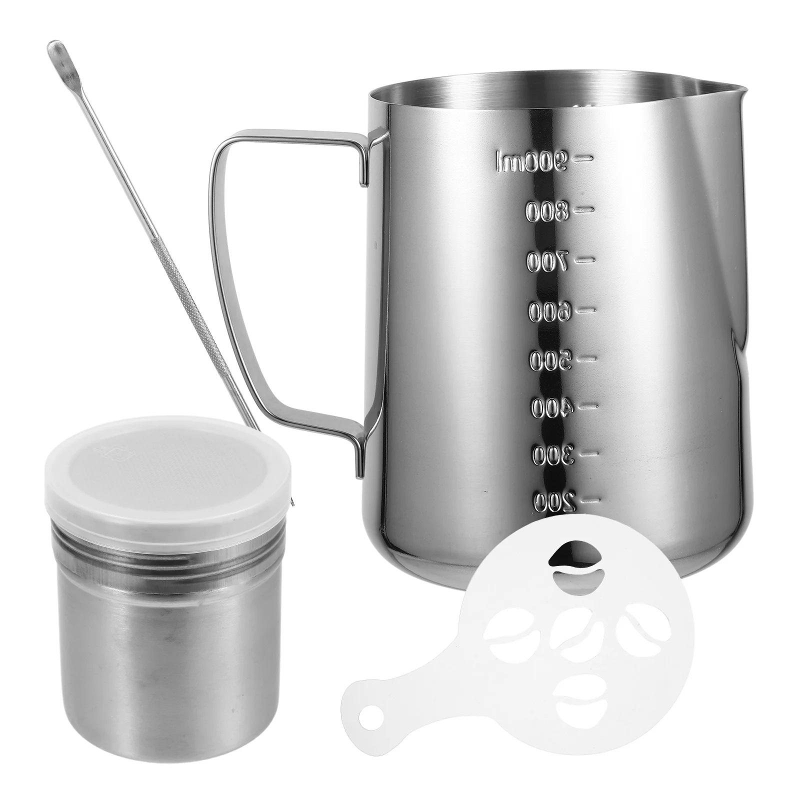 

1 set 1 Set Frother Cup Milk Frothing Pitcher Latte Art Cup Espresso Frother Jug Milk Pitcher For Espresso Machine 350Ml Coffee