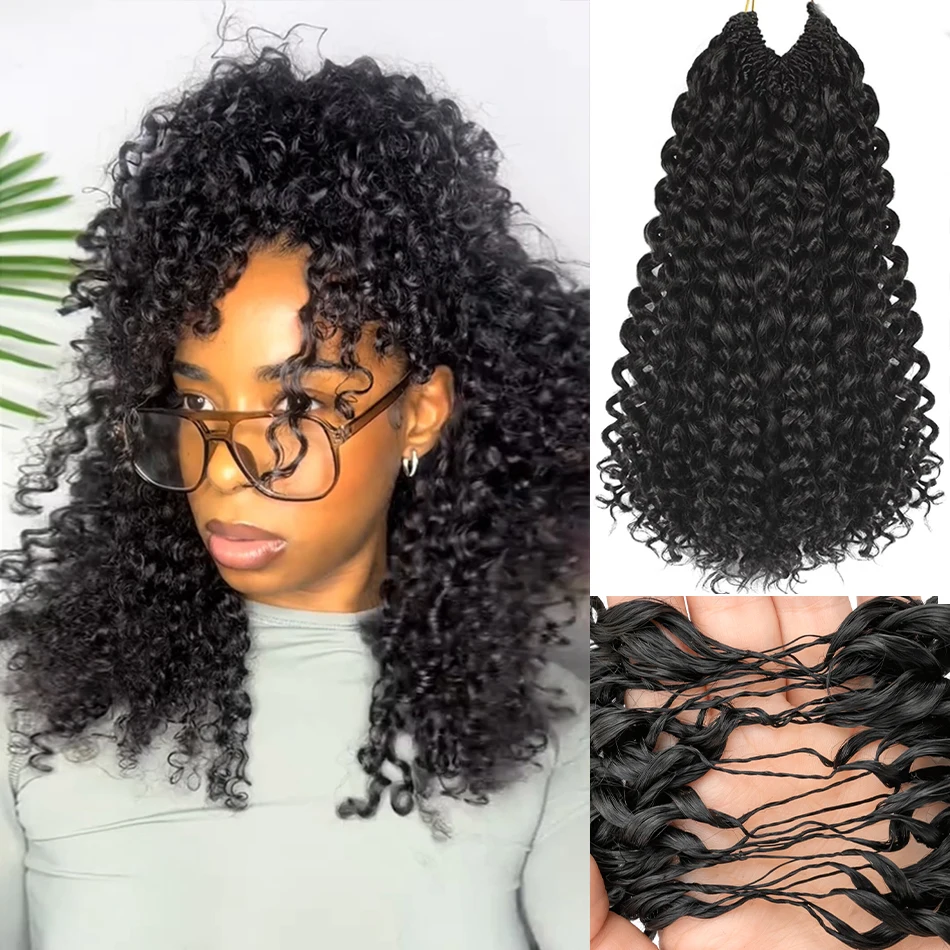 

12A Afro Kinky Curly Crochet Human Hair Knotless Pre-Separated Crochet Feather Hair Extensions Small Spirals Curly Crochet Hair