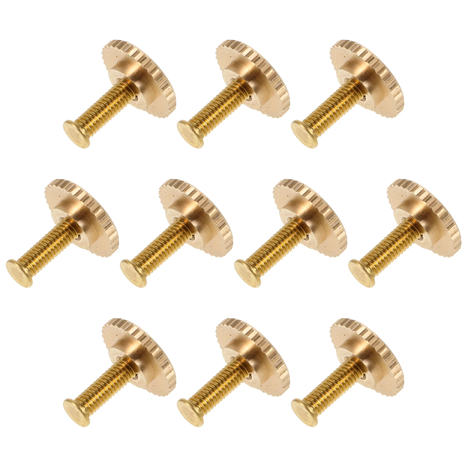 10 Sets Badge Screw Cap Pin Accessories Fixing Caps Metal Backs Golden Bulk Crafting Supplies