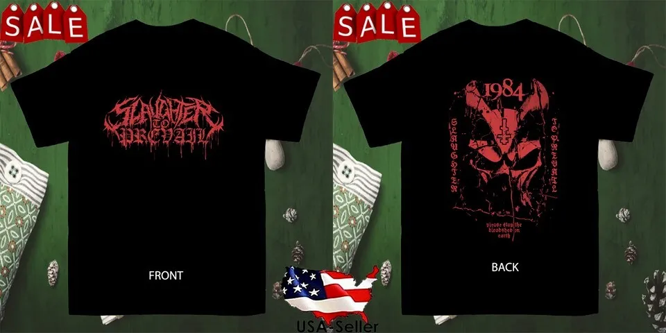 Camiseta de la banda Slaughter To Prevail Please Stop The Blood, talla completa S-5XL