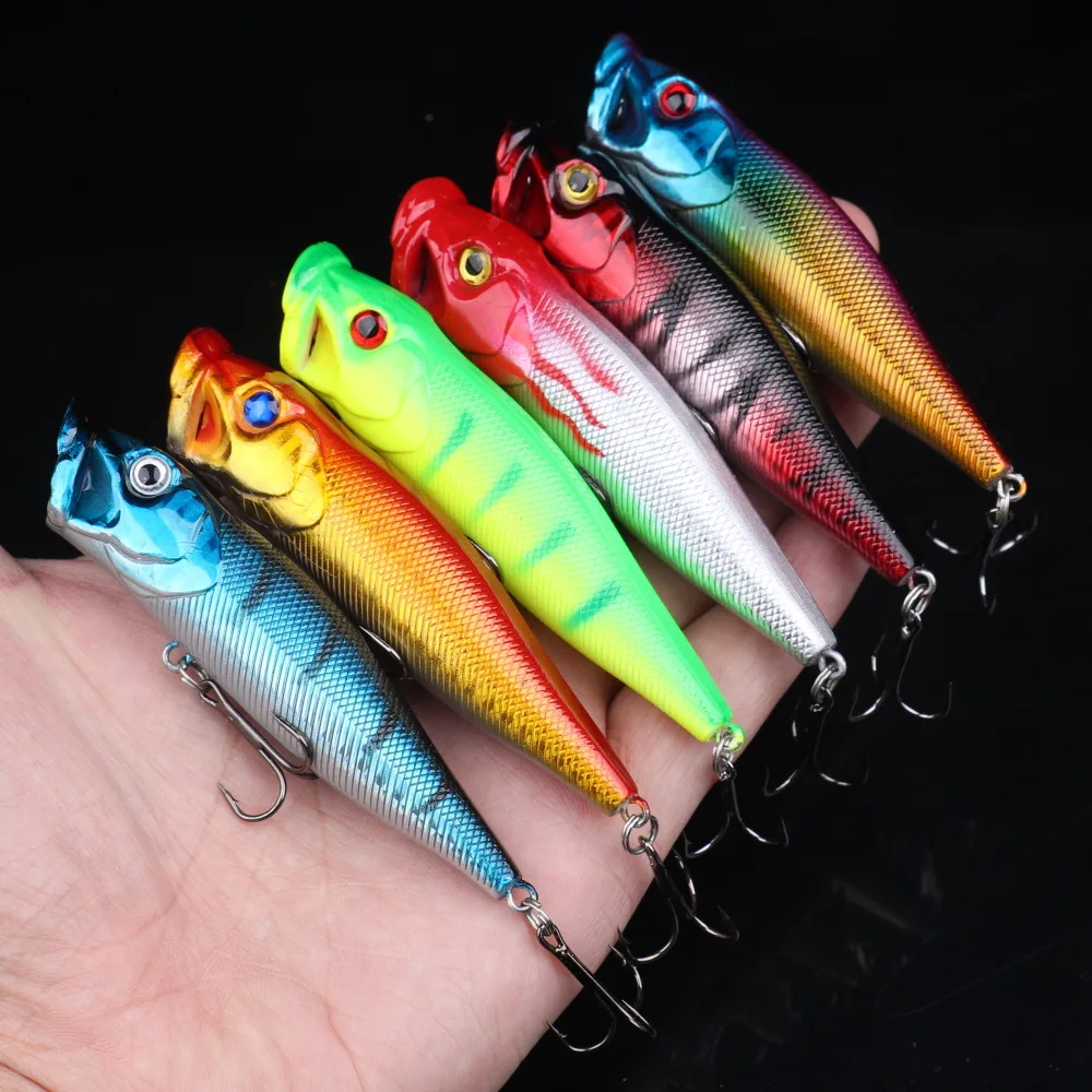 Top water Fishing Lure Popper Hard Bait Big Mouth Bass Poper Artificial Lures 9cm 12g Hot Sale 1 Pieces