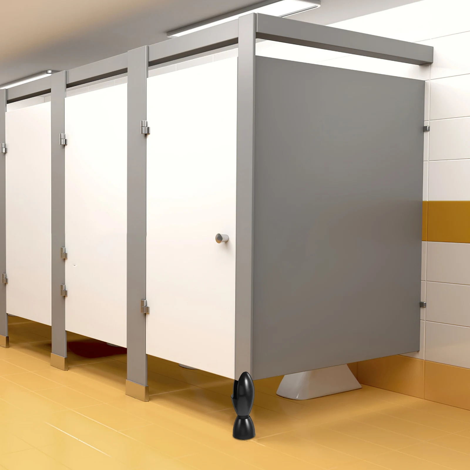 

Sturdy Nylon Public Restroom Bracket Supportive Toilet Partition Feet Hardware Bathroom Partition Fitting Cubicle