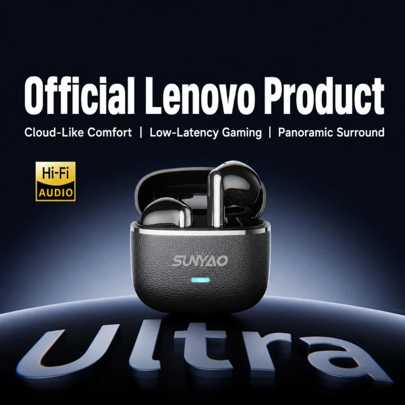 Original Lenovo LE230 New Bluetooth Earphones Wireless Headset TWS Touch Control Earbuds Hifi Headphone Waterproof Mic Earbuds