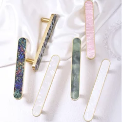 Creative Colorful Cabinet Door Handles Brass Children's Room Drawer Handles Colorful New Chinese Style Cabinets Wardrobe Handles