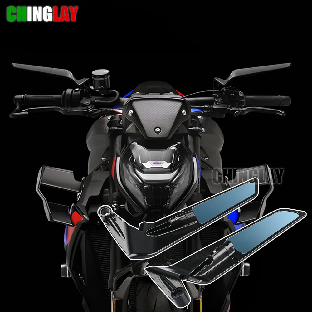 

F900R/XR Motorcycle Stealth rear mirror For BMW F900R/F900XR Motorcycle Winglets Mirror Kits rotatablefixed wing Mirrors