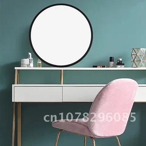 25cm Moon Round Cosmetic Mirror with Night Lamp Makeup Mirror Bedroom LED Night Light Makeup Supplies