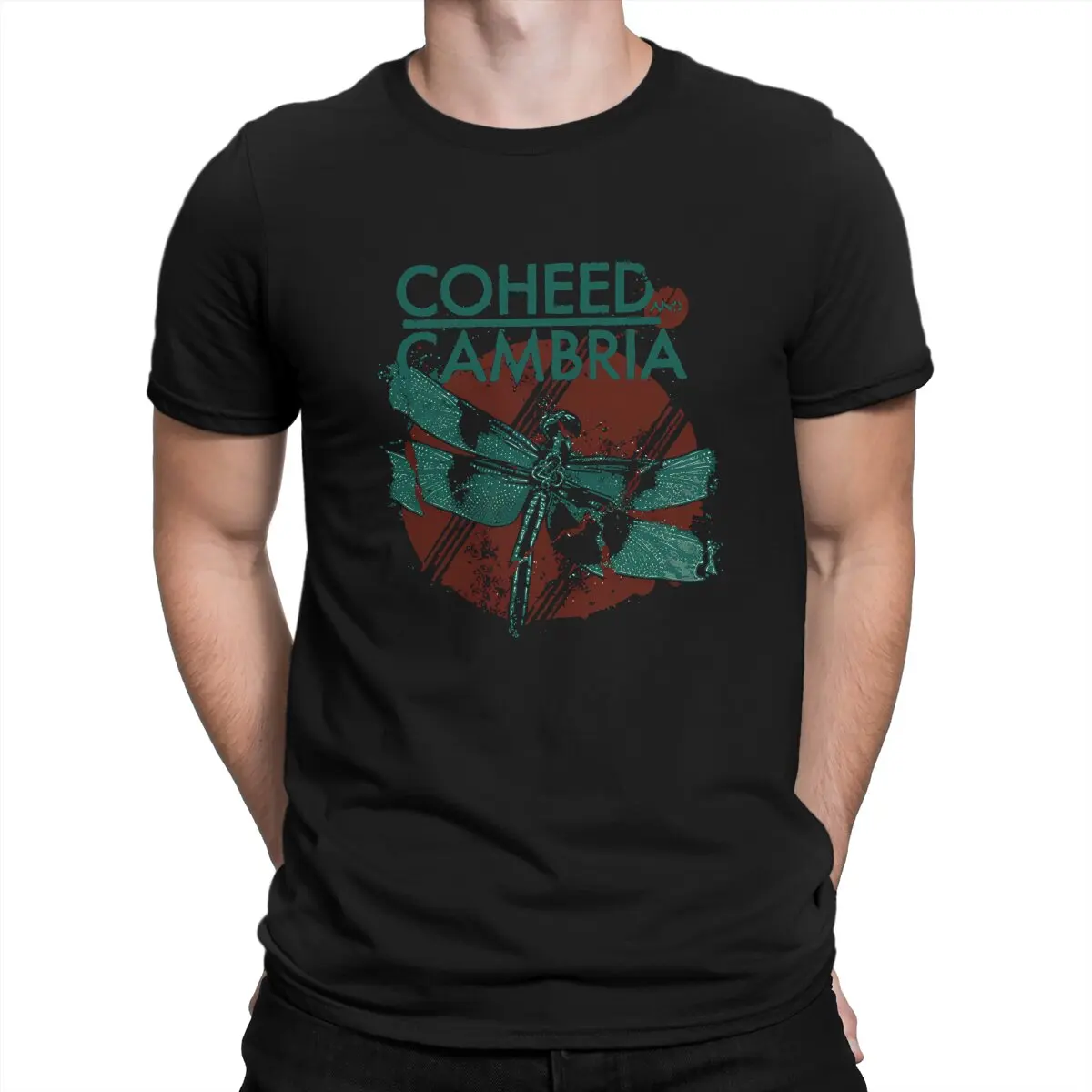 Band T Shirt for Men Novelty T-Shirt Crewneck Coheed And Cambria Tees Short Sleeve Clothes Gift Idea