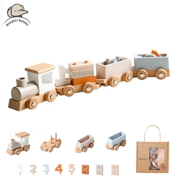 Wooden Montessori Train Toy 1