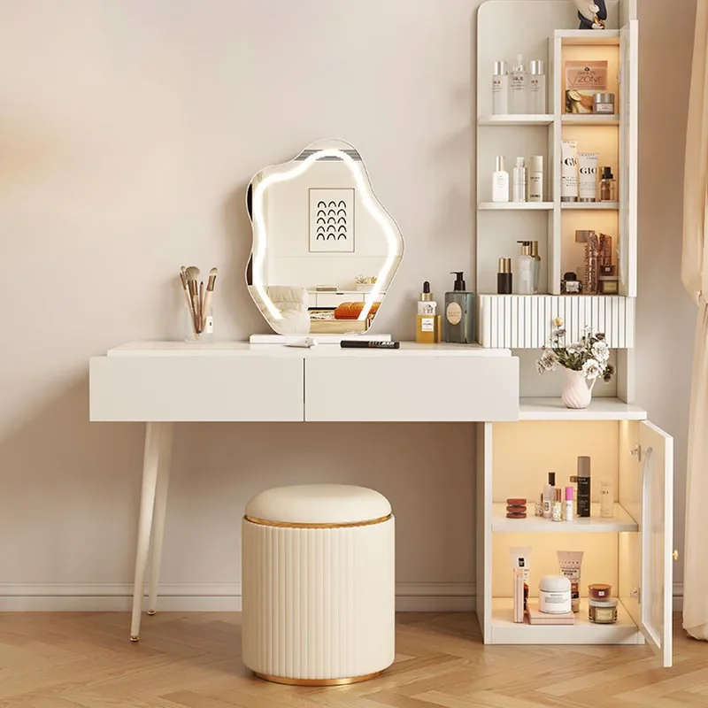 Tocador moderno De lujo para niñas, mueble multifuncional De estilo nórdico para dormitorio, cajón De almacenamiento