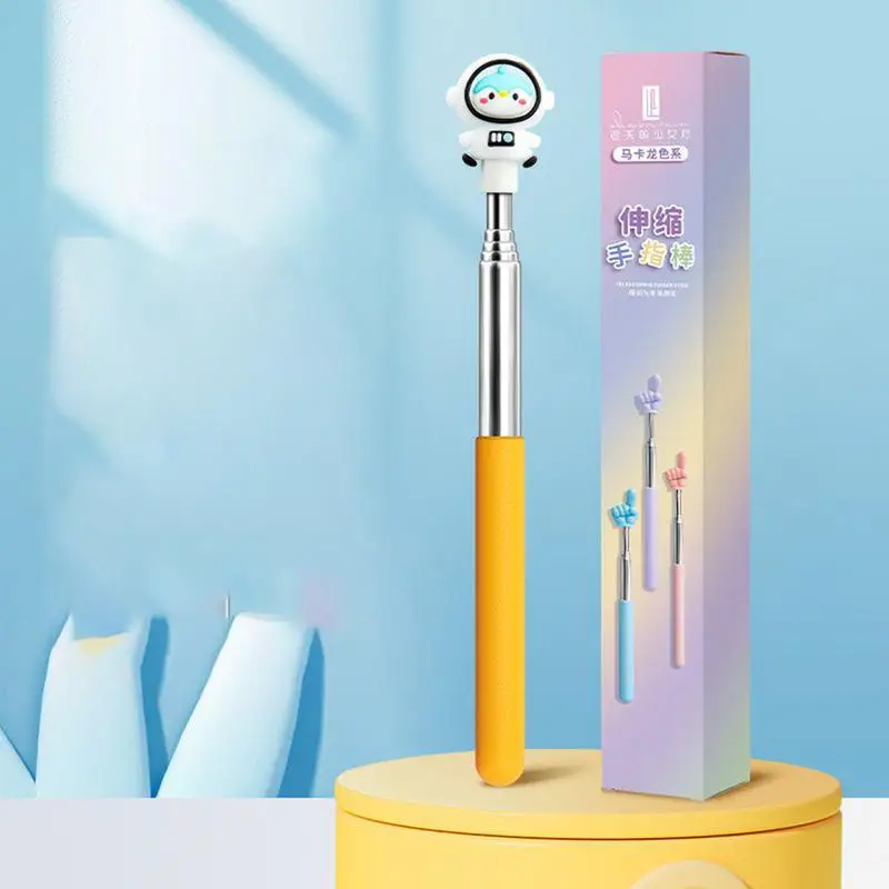 Указательная палочка для классной комнаты, выдвижная указка для учителя, мультяшные нескользящие обучающие принадлежности, классные принадлежности для детского сада