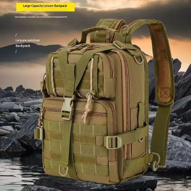 Outdoor Waterproof Camouflage Sports Multi-functional Tactics Luya Backpack Mountaineering Military Business Trip