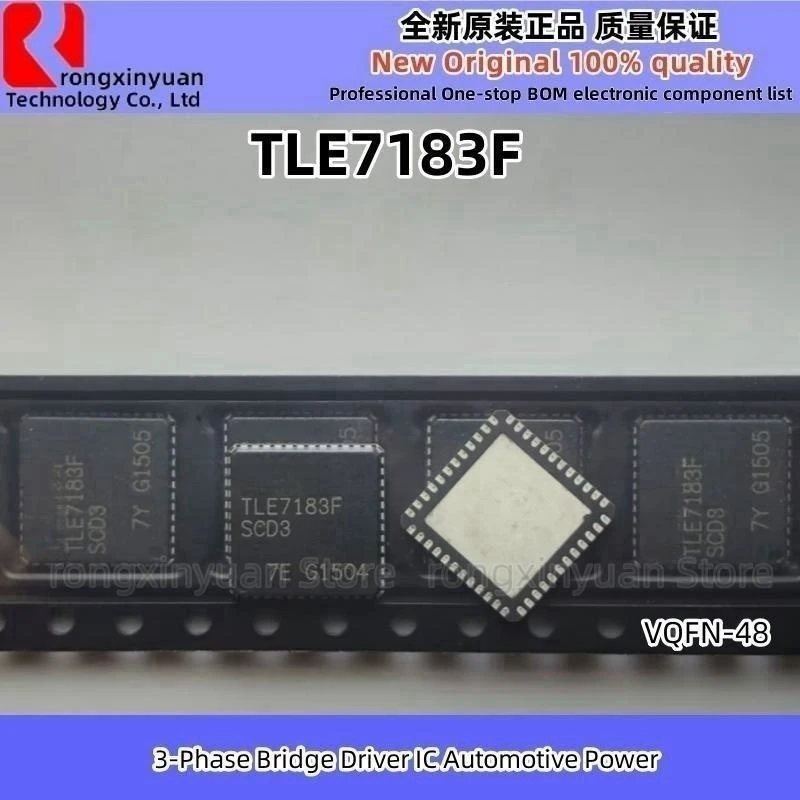 

2-10Pcs TLE7183F SCD3 VQFN-48 TLE7183 3-Phase Bridge Driver IC Automotive Power Chipset 100% New imported original 100% quality