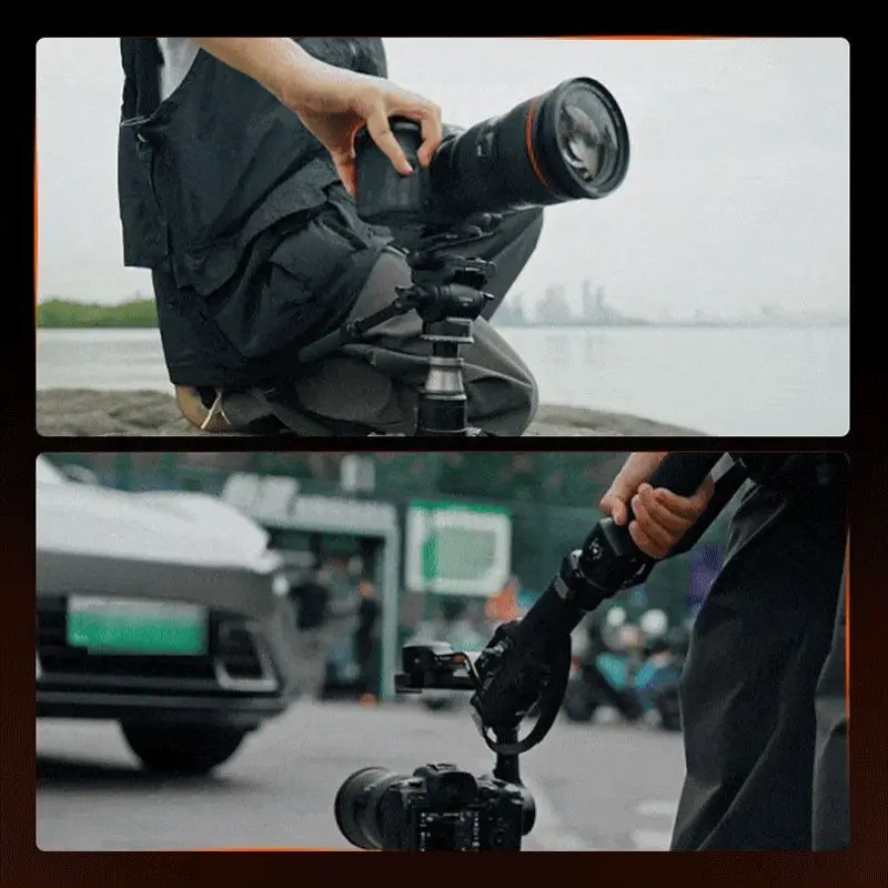 One-click carbon fiber camera monopod quick installation, quick dismantling professional photography camera outdoor monopod