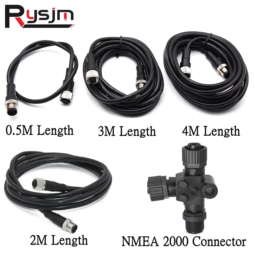 50CM 200CM 300CM 400CM NMEA 2000 Multifunction Converter Wiring Cables Sockets NMEA200 Plug For Marine Boat Car Accessories