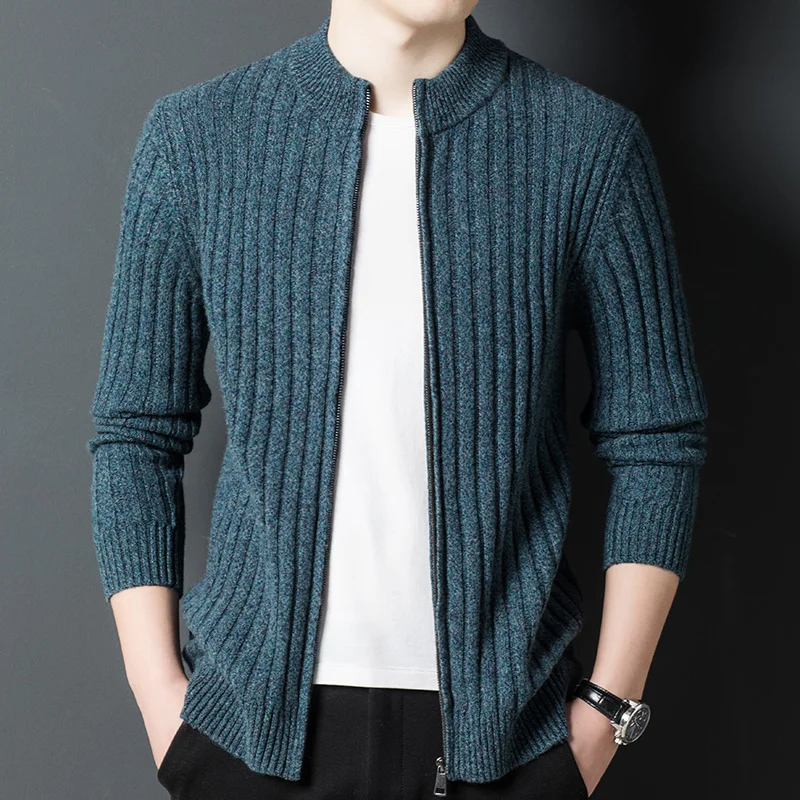 

winter autumn and Upscale long-sleeved sweaters men's men's new casual soft knitted sweaters men's cardigans.