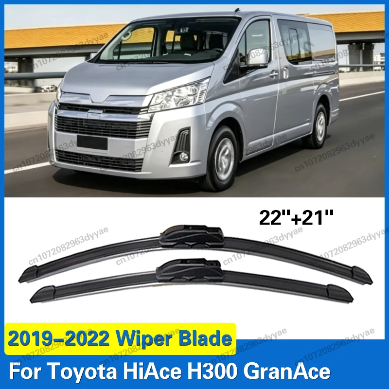 For Toyota HiAce H300 GranAce 2019 2020 2021 2022 Car Front Wiper Blade Windshield Windscreen Window Durable Brushes Accessories