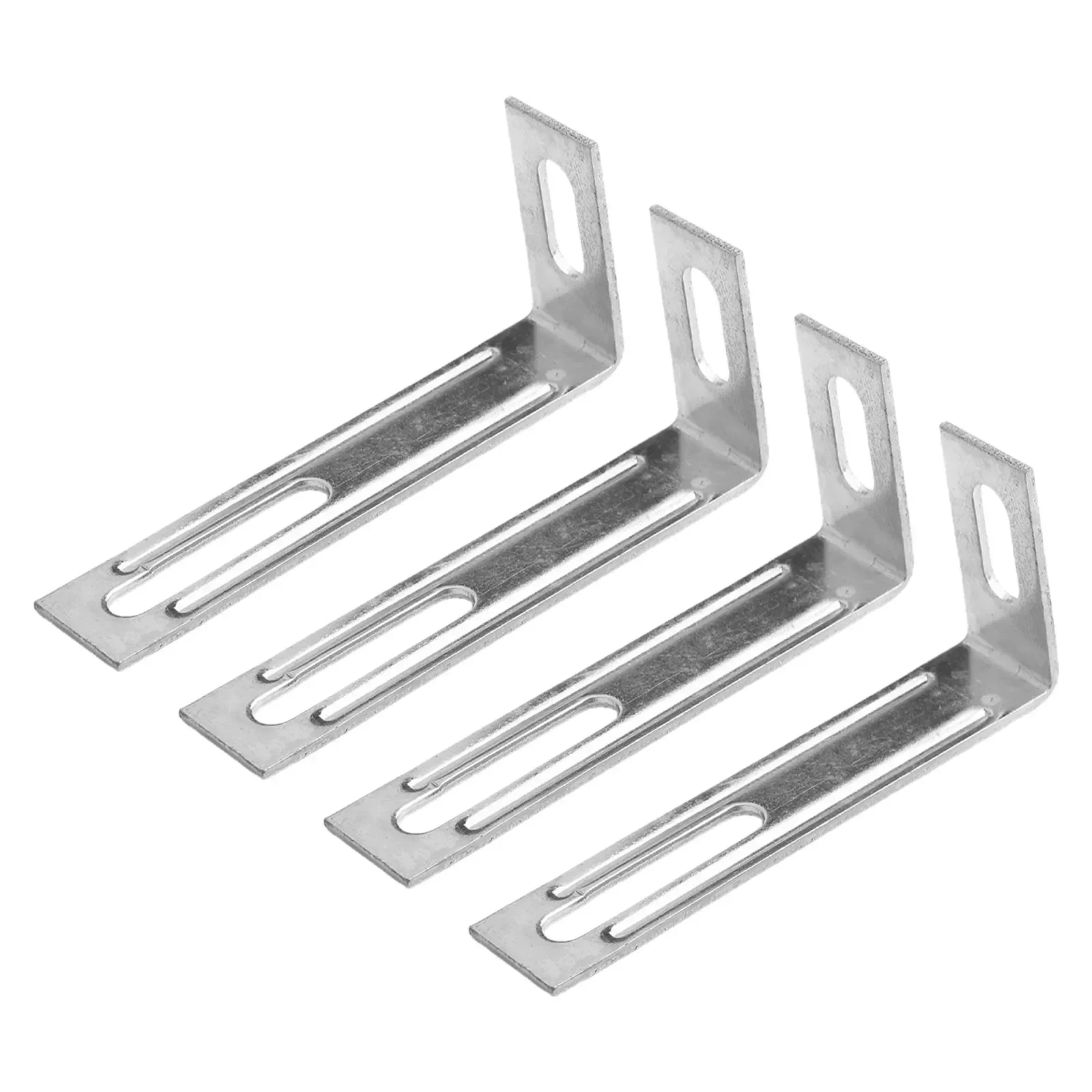 Functional Drawers Fixing Chairs L-Shaped Angle Bracket Widely Used With Bolts Zinc Alloy 4Pcs Iron L-shaped Right