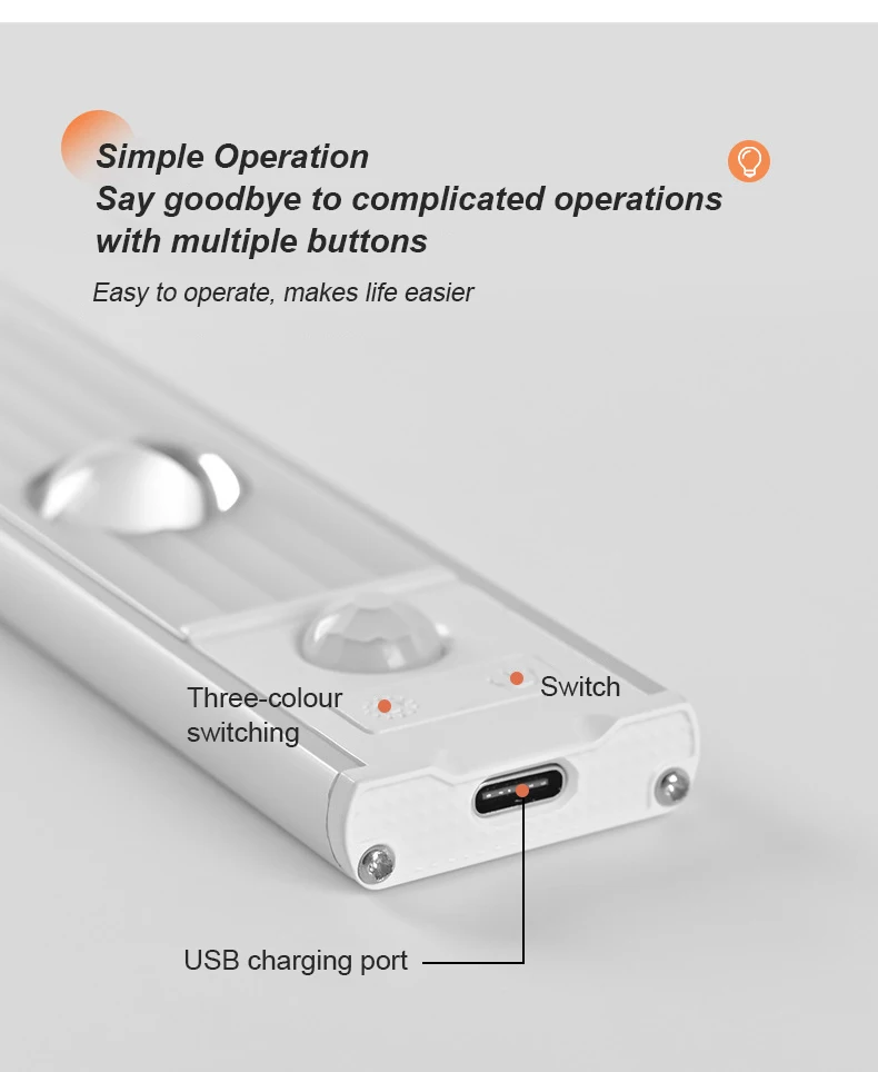 LED pod lampa wystawowa czujnik ruchu PIR, bezprzewodowa ultracienka lampka nocna do kuchennej szafa sypialniana USB