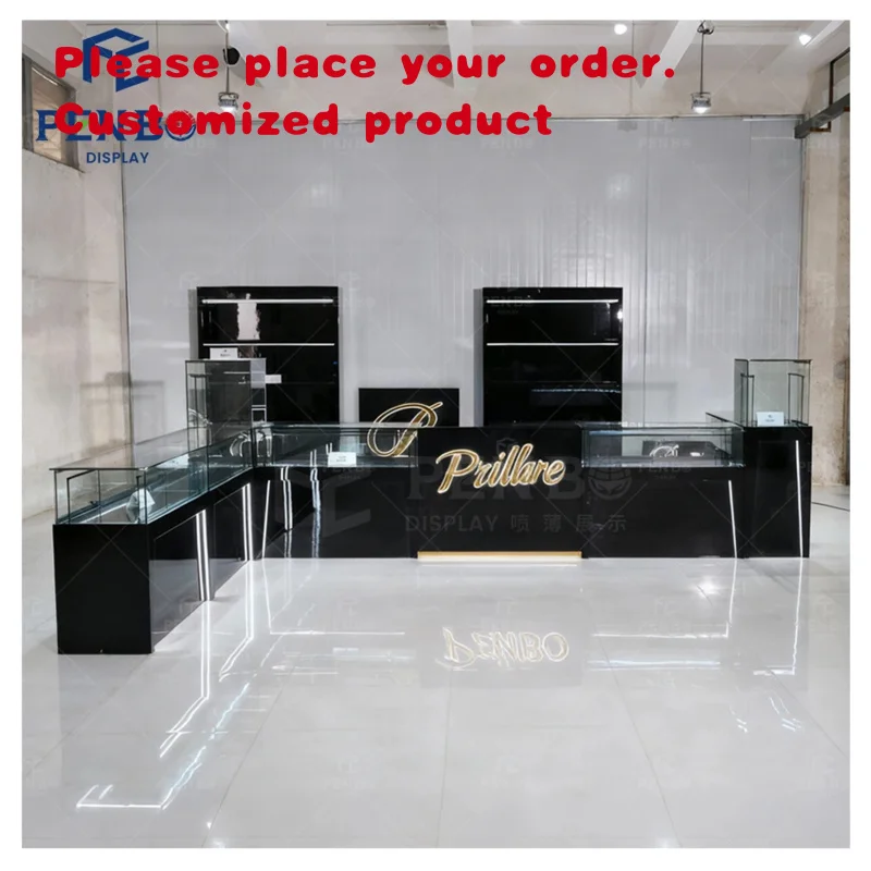 custom.Miniatures Decorative Jewelry Shop Watch Shop Counter Design Modern Design Modern Mall Kiosk With Jewellery Showcase