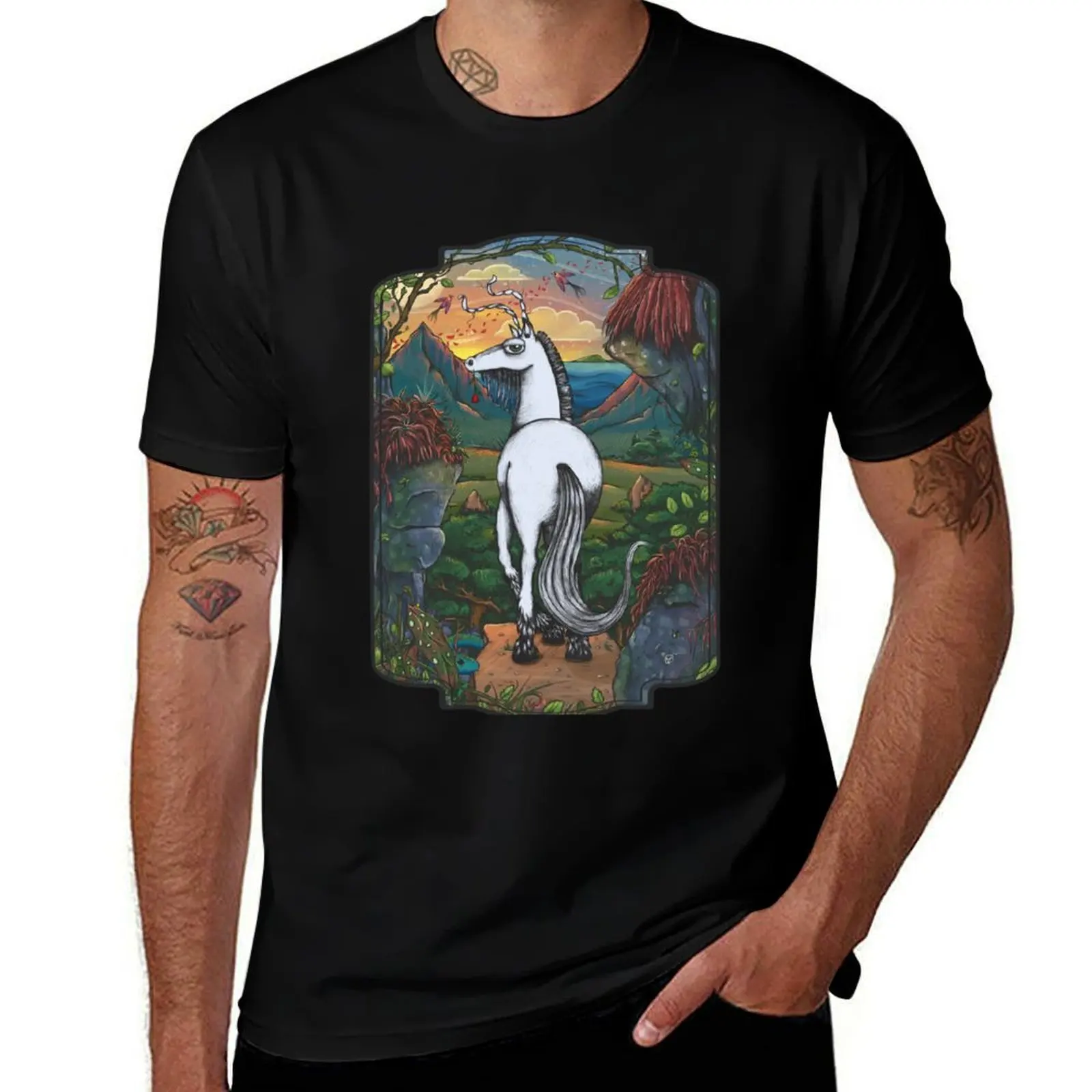 

Deer T-Shirt t shirts for man cotton t shirt men 100% cotton luxury brand t shirts cotton 100% T-Shirt