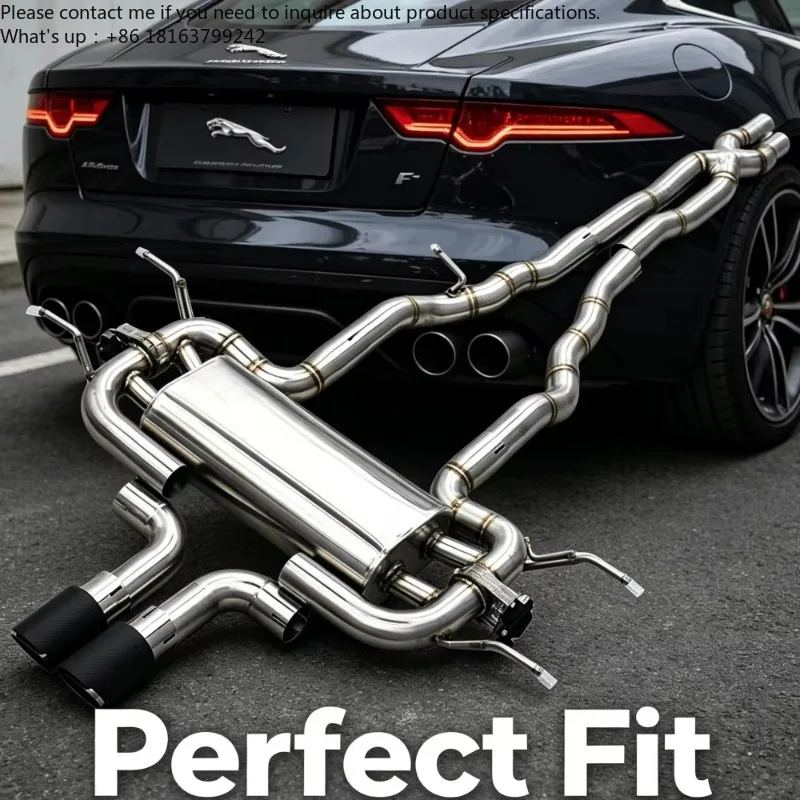 

Upgraded Stainless Steel Catback Exhaust System with Adjustable Sound for Jaguar F-Type Racing Modification