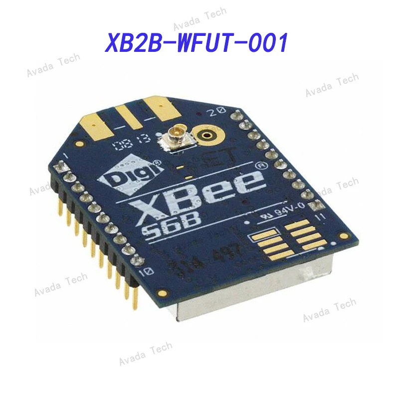 Avada Tech XB2B-WFUT-001 WiFi 802.11b/g/n Transceiver Module 2.4GHz Antenna Not Included, U.FL Through Hole