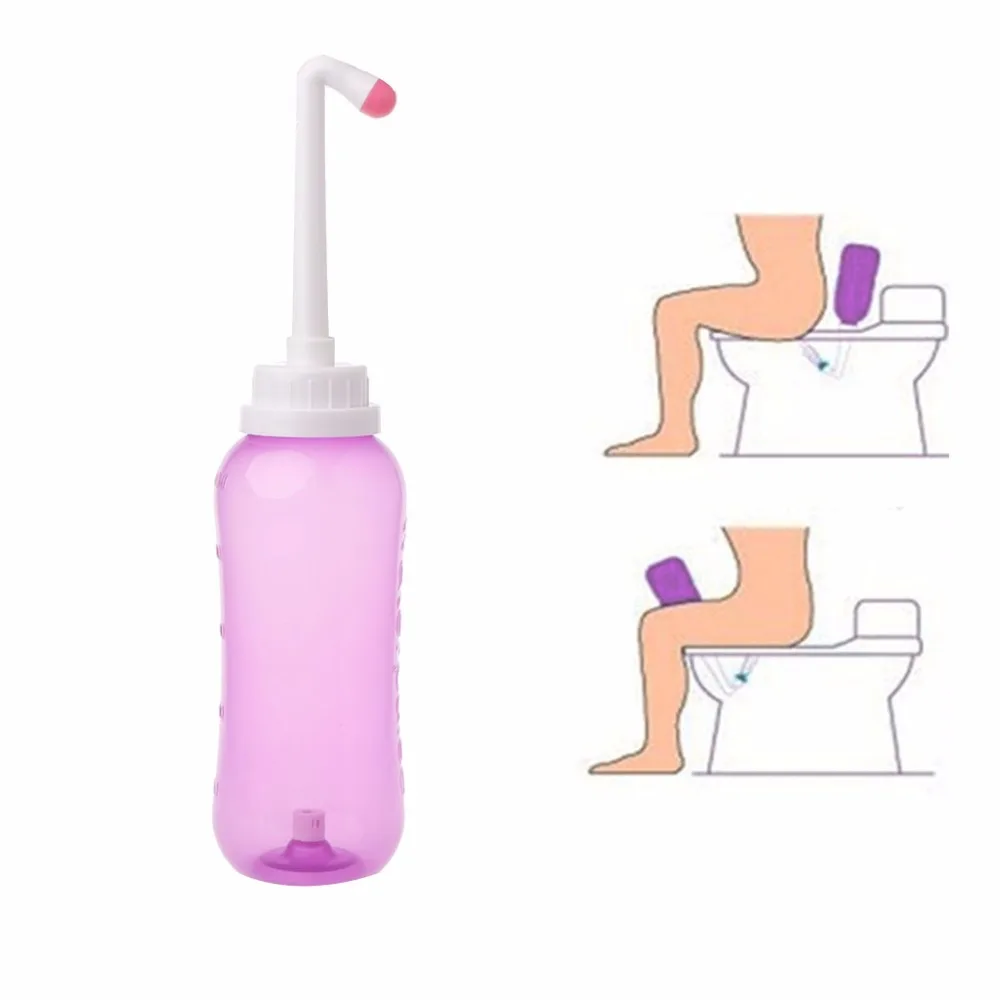 500ml Portable Travel Hand Held Bidet Sprayer Personal Cleaner Hygiene Bottle Spray Washing Anal Douche Anal Cleaner Shower