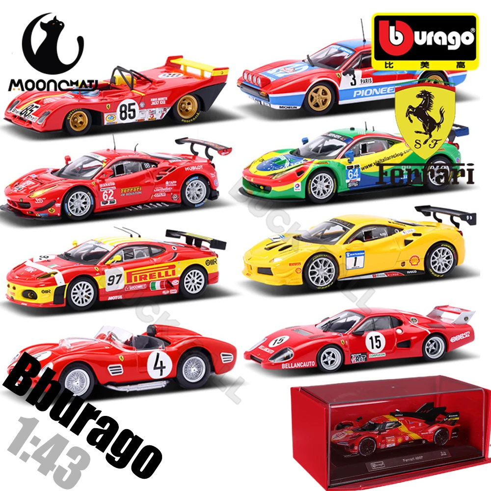 

Bburago 1:43 Ferrari 488 Challenge EVO 2020 WRC Ferrari Car Model Alloy Car Die-cast Sports Cars Collection Racing Toy Kid Gift