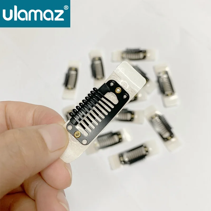 10-30PCS Snap Clips For Wig Double-Side Adhesive Clips U-shape Clip For Men Toupees/Topper Strong Adhesion Clips For Hair System