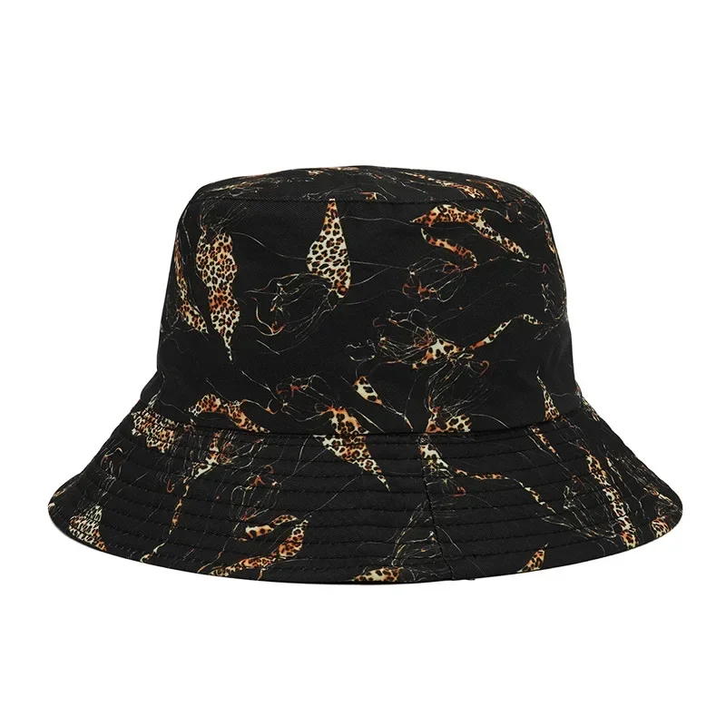 Women\'s Graffiti Bucket Hat New Summer Skull Frog Outdoor Foldable Bob Fisherman Hat Girl Gorros Panama Sun Hat