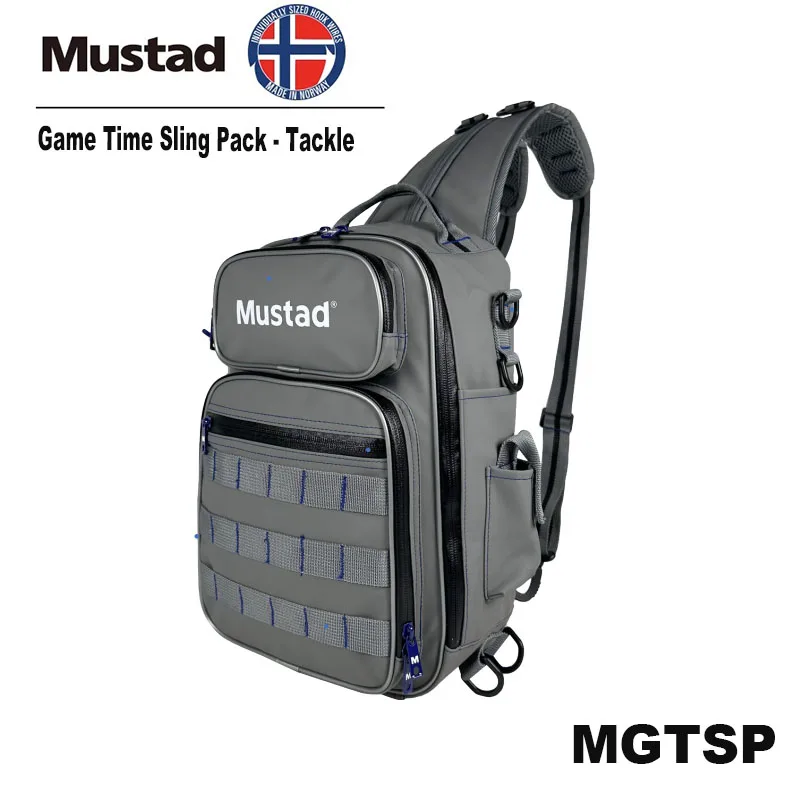 2024 New MUSTAD Game Time Hip Bag - Tackle - M Waterproof Waist Bag With Sufficient Storage Space For Ooutdoor Fishing