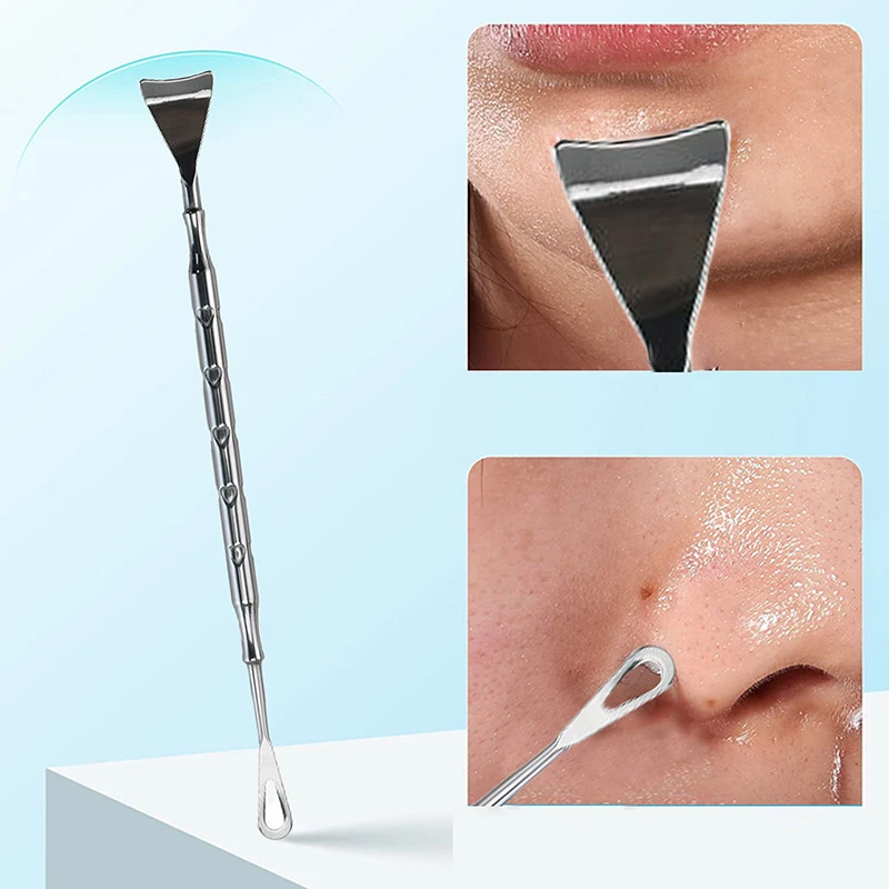 Blackhead Remover สิว Popper เครื่องมือเข็มสิวถอด Treatment Comedone Whitehead Popping Zit Nose Face Blemish EXTRACTOR