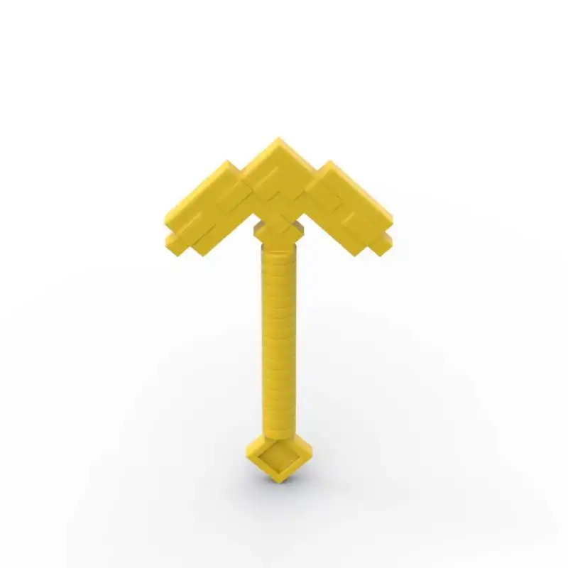 MOC 10PCS 파트 브릭스 18789 도구 곡괭이 픽셀 블록 호미 도끼 세트 DIY 조립 입자 어린이 생일 선물