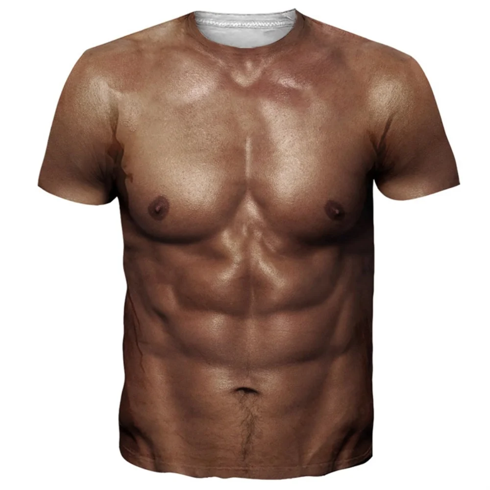 مضحك بيكيني الجرافيك ثلاثية الأبعاد طباعة تي شيرت الرجال/النساء س الرقبة قصيرة الأكمام تي شيرت موضة المتضخم تيز القمم الشارع الشهير ملابس أطفال #2