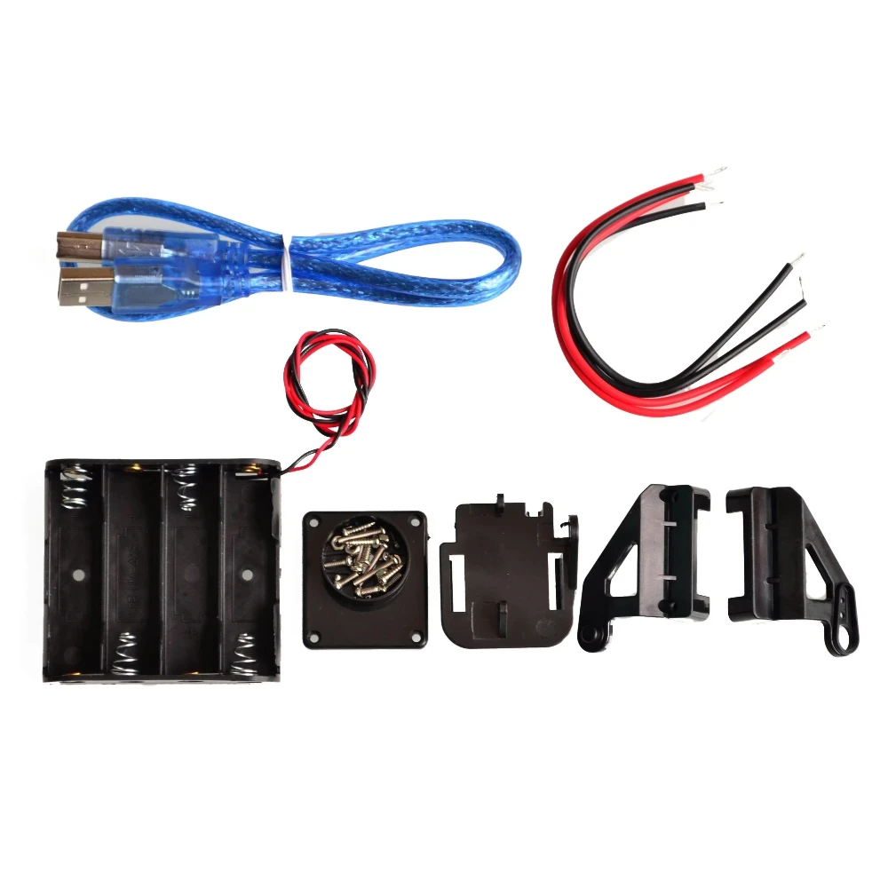 Picture 5: Motor Smart Robot Car Chassis Kit Speed Encoder Battery Box 2WD 4WD For Arduino Free Shipping