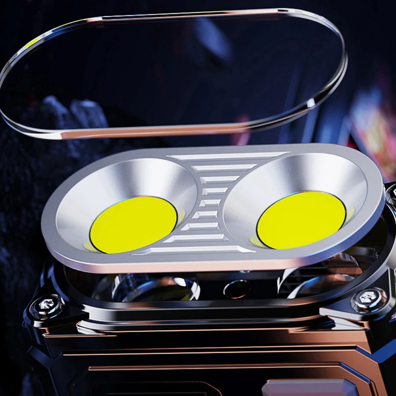 Y17A COB Rechargeable Work Light, Mini Outdoor Flashlight Camping Light, Running Light, Riding Light And Signal Light