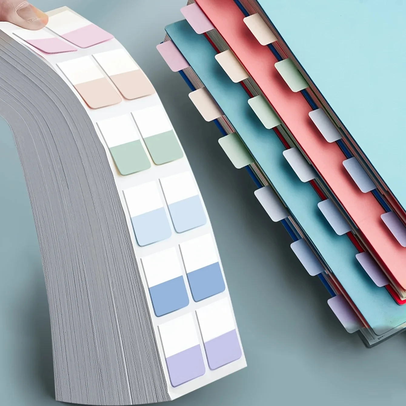 Multicolor Sticky Writable Sticky Index Sticker Tabs 3 Sizes 6 Colors Writable Reusable Index Tabs Markers Bookmark Notes