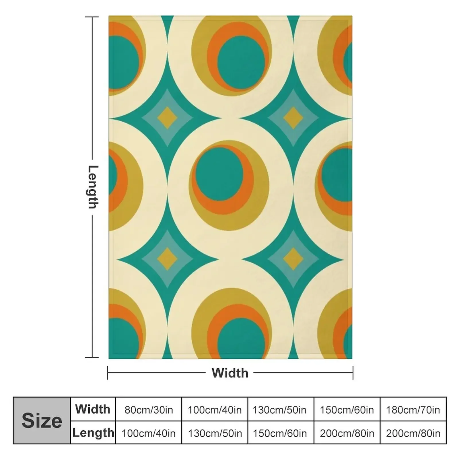 Mid-Century Modern Splash Throw Blanket Winter beds for babies Extra Large Throw Blankets