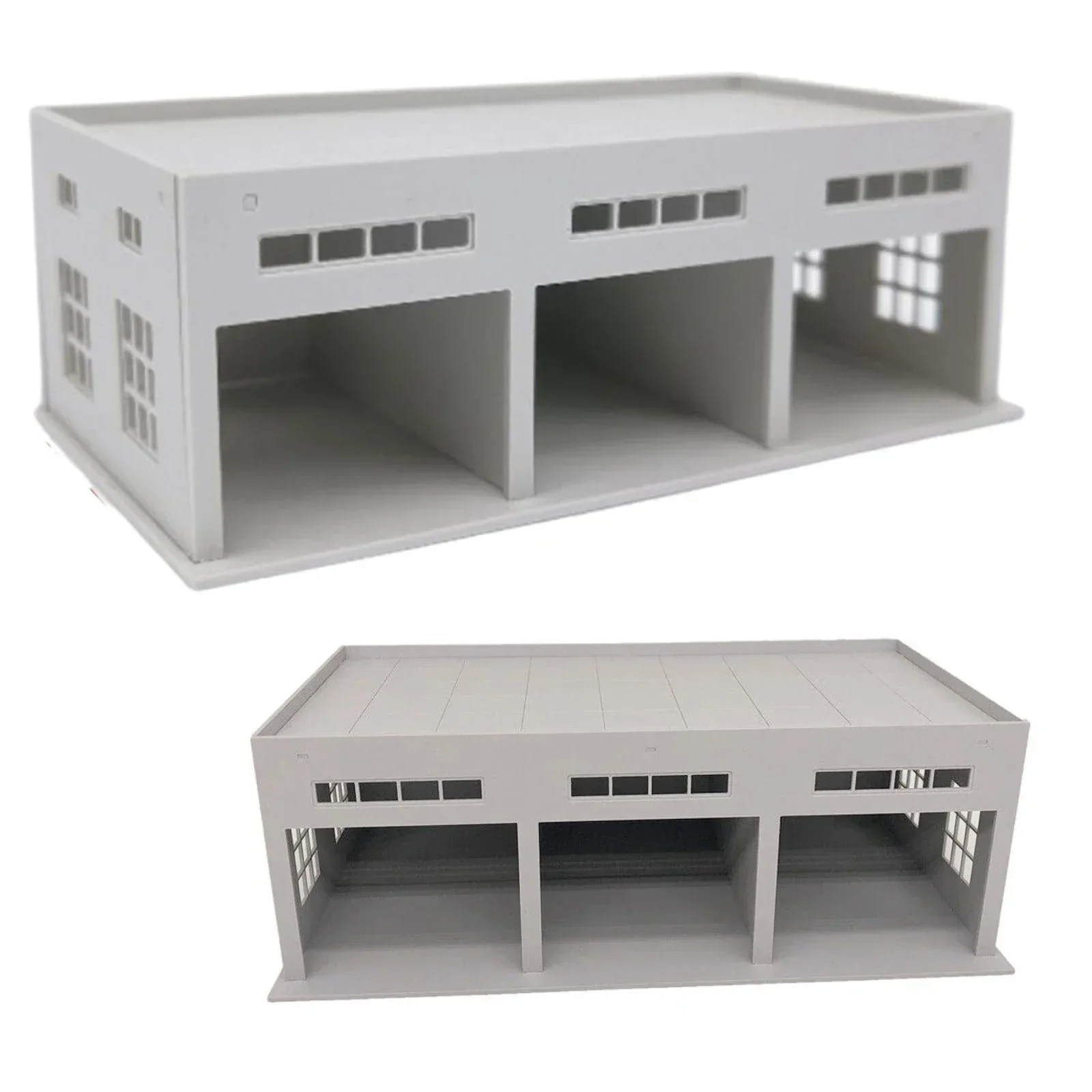 Outland Models Miniatures 3-Stall Large Garage for Trucks / Cars 1:64 model toys gifts for kids