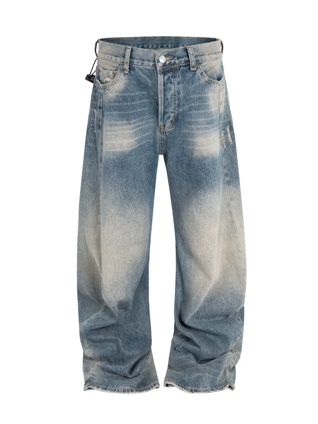 

Джинсы в американском ретро-стиле, с низкой посадкой, зауженные к низу, повседневные, свободные, прямые, из хлопкового денима с волнообразным узором, для молодежи