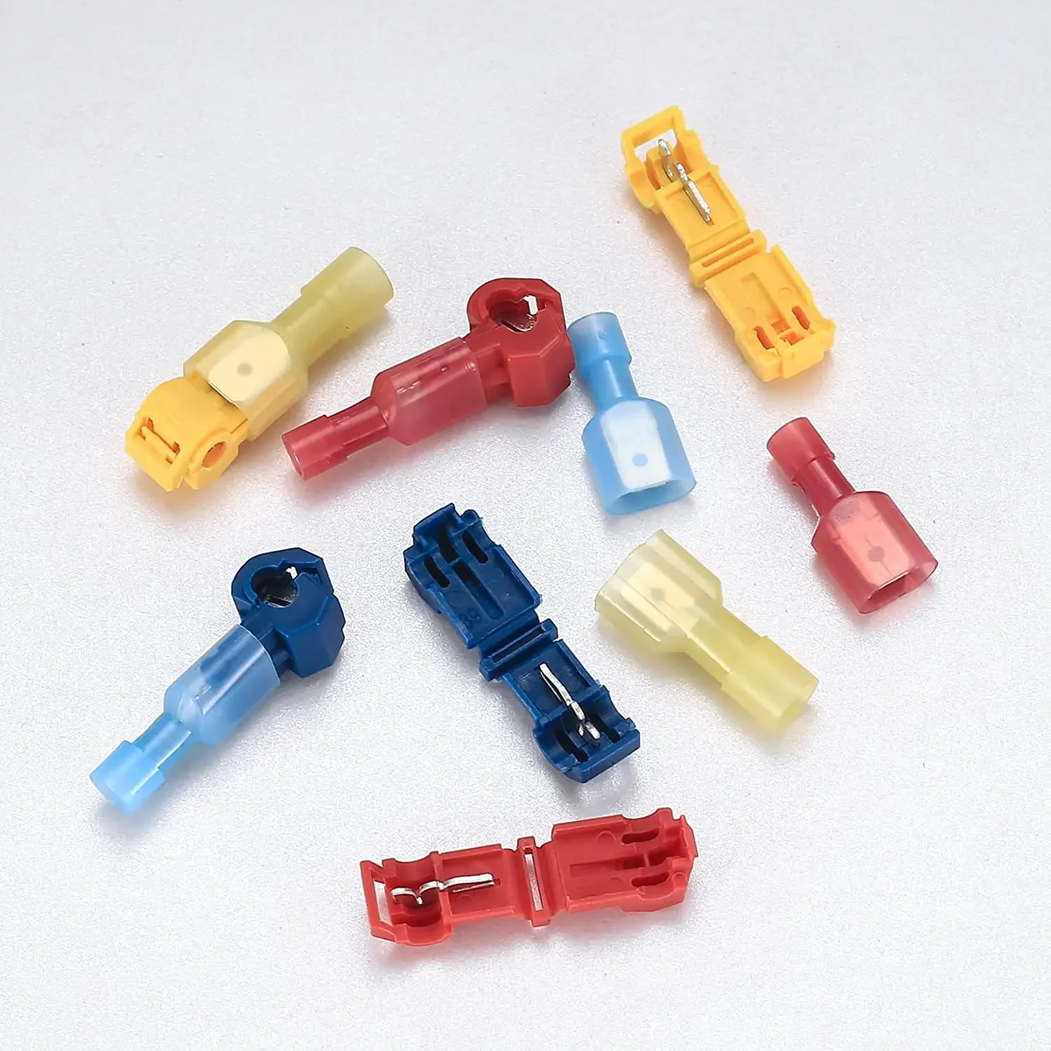 لصق سريع محطات كهربائية ذاتية التجريد موصلات أسلاك T-Tap مجموعة قطع موصلات معزولة بالكامل لأسلاك السيارات #3