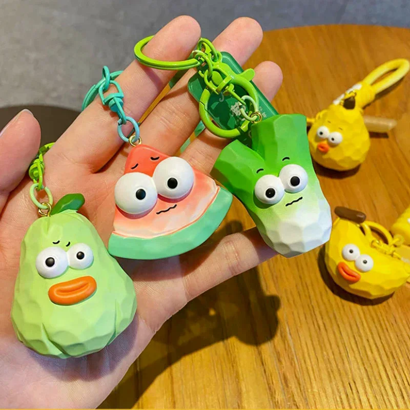 الكرتون الإبداعية ملتوي الخضار الفاكهة سلسلة المفاتيح قلادة حقيبة الظهر الديكور الهدايا #2