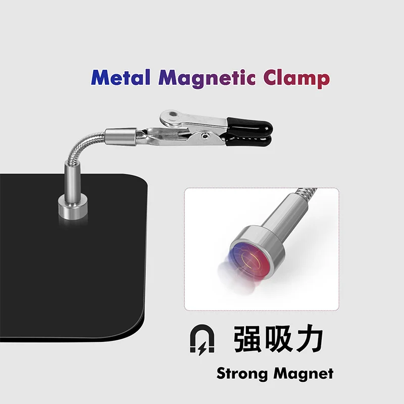 Picture 4: Magnetic Universal Flexible Arm Welding Assistant PCB Clamp Soldering Helping Hands  Third Hand Welding Repair Tools