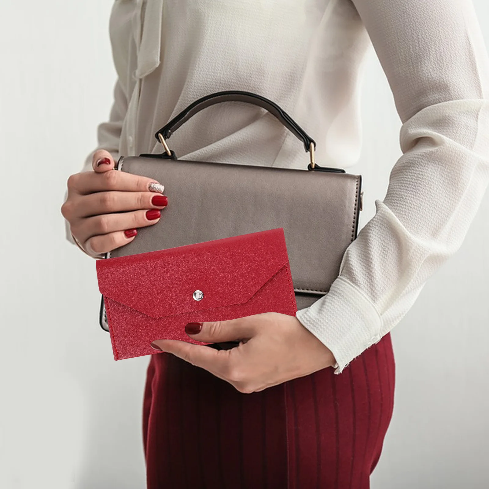 

4 Pcs Card Bag Pouch Wallet for Women Minimalist Case Credit Holders Small Business Cash Envelope Envelopes