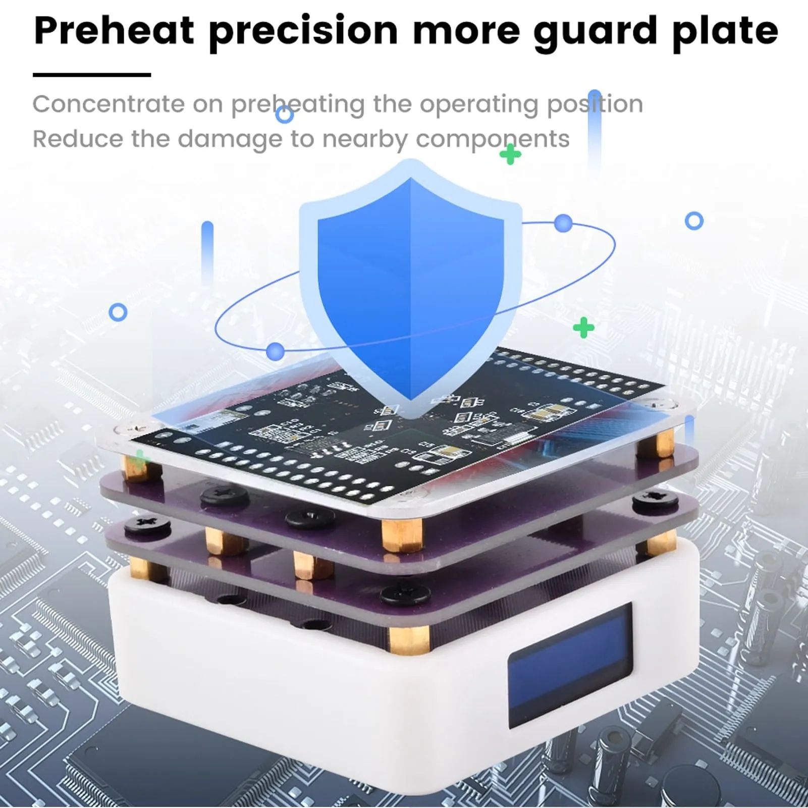 

Heating Soldering Plate Welder Hot Plate Preheat Thermostat Mini Time Saving Smart USB Type C Interface for DIY Laboratory